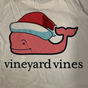 Vineyard Vines Santa long sleeve shirt. NWT super soft cotton. Size (L) 16 boys